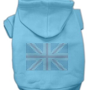 British Flag Hoodies Baby Blue XXL