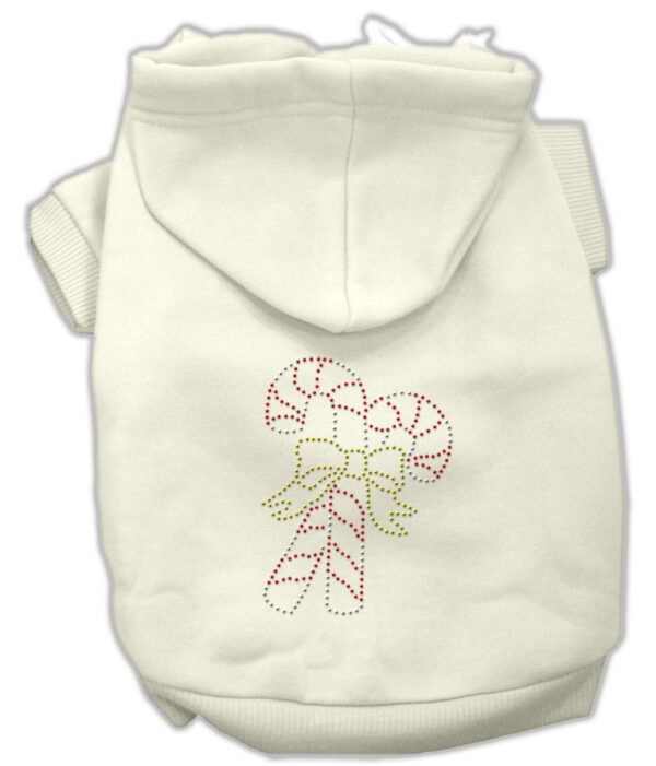 Candy Cane Hoodies Cream XXXL