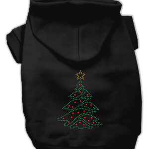 Christmas Tree Hoodie Black XS