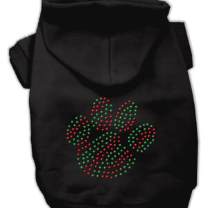 Holiday Paw Hoodies Black XS