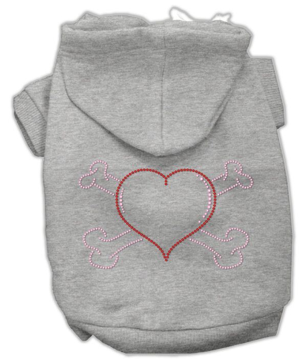 54-37-MDGY.jpg Heart and Crossbones Hoodies Grey M