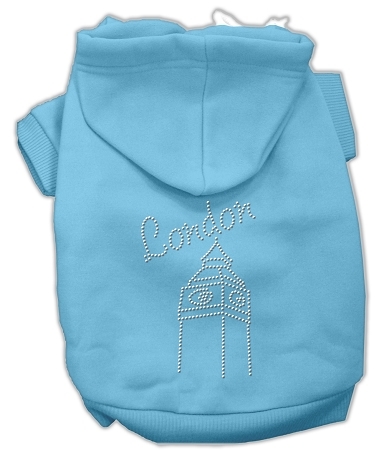 54-43-LGBBL.jpg London Rhinestone Hoodies Baby Blue L
