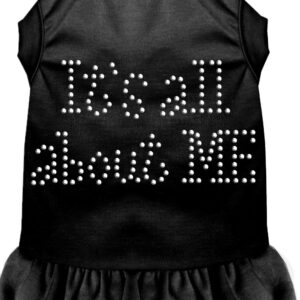 Rhinestone All About me Dress Black XS
