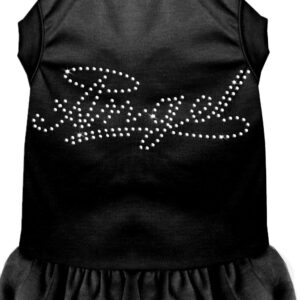 Rhinestone Angel Dress Black Sm