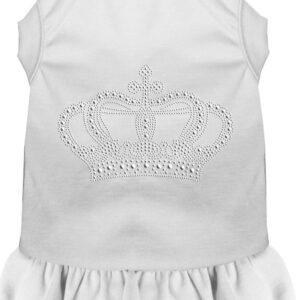 Rhinestone Crown Dress White 4X