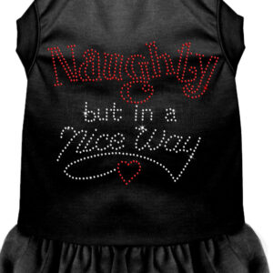 Rhinestone Naughty but in a nice way Dress Black XXL