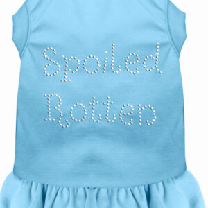 Spoiled Rotten Rhinestone Dress Baby Blue Med