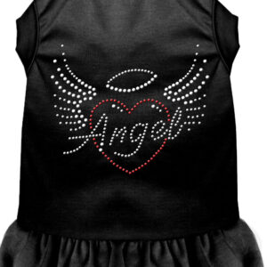 Angel Heart Rhinestone Dress Black Lg