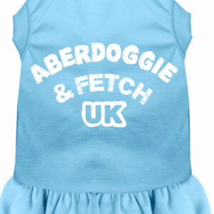 Aberdoggie UK Screen Print Dress Baby Blue XXL