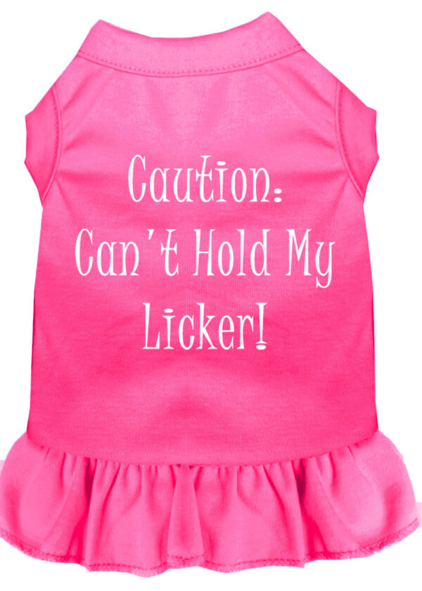 58-03-4XBPK.jpg Can't Hold My Licker Screen Print Dress Bright Pink 4X (22)