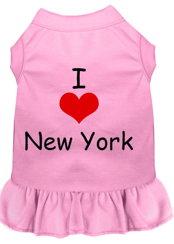 58-07-4XLPK.jpg I Heart New York Screen Print Dress Light Pink 4X (22)