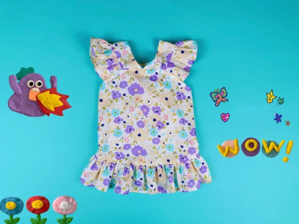 Color: Purple, Size: 6XL - Fashion Simple Pet Floral Flower Skirt