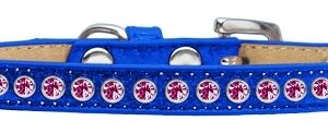 Bright Pink Crystal Size 12 Blue Puppy Ice Cream Collar