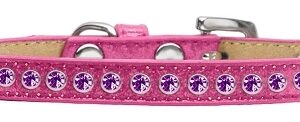 Purple Crystal Size 14 Pink Puppy Ice Cream Collar