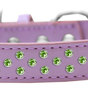 Sprinkles Dog Collar Lime Green Crystals Size 20 Lavender