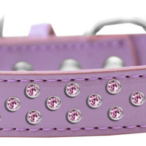 Sprinkles Dog Collar Light Pink Crystals Size 12 Lavender