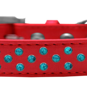 Sprinkles Dog Collar Southwest Turquoise Pearls Size 16 Red