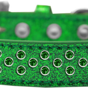 Sprinkles Ice Cream Dog Collar Emerald Green Crystals Size 14 Emerald Green