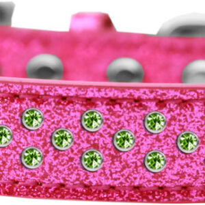 Sprinkles Ice Cream Dog Collar Lime Green Crystals Size 12 Pink