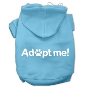 Adopt Me Screen Print Pet Hoodies Baby Blue Size XL