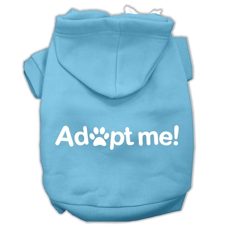 Adopt Me Screen Print Pet Hoodies Baby Blue Size XL
