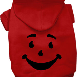 Happy Drink Man Costume Screen Print Dog Hoodie Red Size 6X
