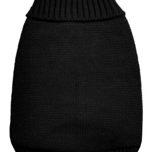 Knit Pet Sweater Black Size 6X