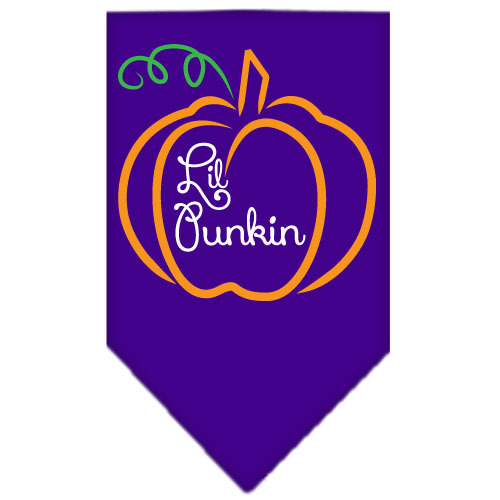 66-142-LGPR.jpg Lil Punkin Screen Print Bandana Purple Large