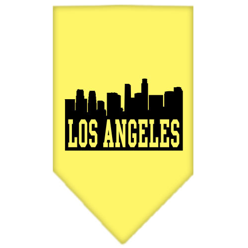 66-80-LGYW.jpg Los Angeles Skyline Screen Print Bandana Yellow Large