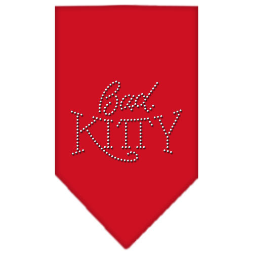 67-07-LGRD.jpg Bad Kitty Rhinestone Bandana Red Large