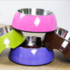 Size: S, Color: Green - Cat and dog food bowl