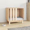 Dog House Natural Wood Solid Pine Wood Medium Durable Dog House