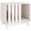 Dog House White Solid Pine Wood 27.6 x 19.7 x 24.4 in Durable