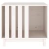 Dog House White Solid Pine Wood 27.6 x 19.7 x 24.4 in Durable