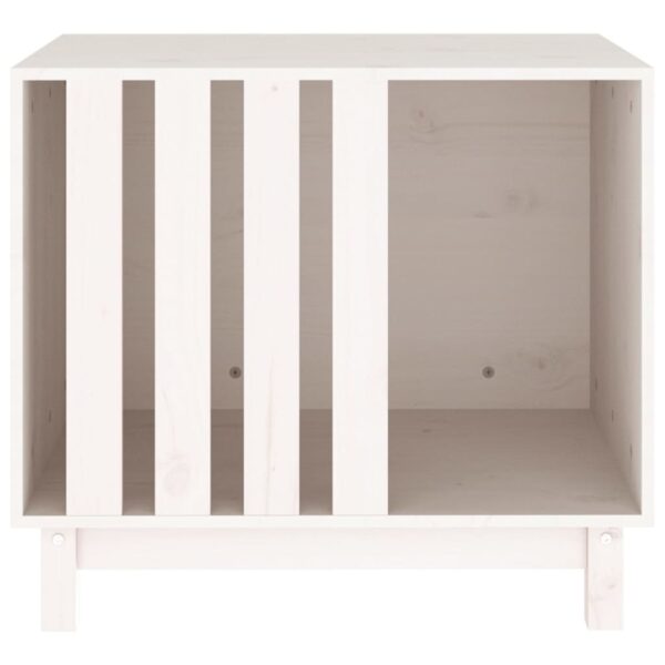 Dog House White Solid Pine Wood 27.6 x 19.7 x 24.4 in Durable