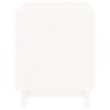 Dog House White Solid Pine Wood 27.6 x 19.7 x 24.4 in Durable
