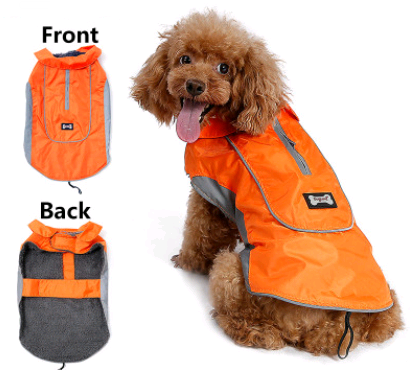 Color: Rose red, Size: XL - Pet sports clothes pet winter jacket vest, big dog waterproof warm clothing