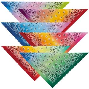 Aria Paisley Bandanas Green/Orange