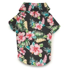 Casual Canine Hawaiian Breeze Camp Shirts XXS Black