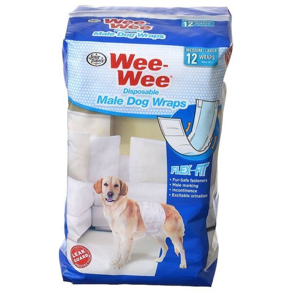 Four Paws Wee Wee Disposable Male Dog Wraps FF97227