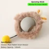 Color: RED COLOR - New Cat Interactive Ball Toy Automatic Rolling Ball Faux Tail Rechargeable Smart Pet Electric Toy Dog Cat Training Imitate Mouse