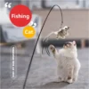 Color: Wine red, Ships From: CHINA - Simulation Bird Interactive Funny Cat Stick Toy Furry Feather Bird With Bell Sucker Cat Stick Toy Kitten Playing Pet Accessories