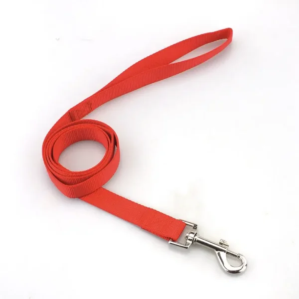 Color: Rose Red, Size: M - Strong Durable Dog Training Leash Lightweight Soft Convertible Pet Traction