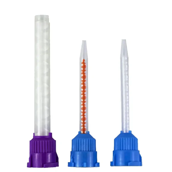 Color: Beige, Ships From: CN - 50 pieces/batch of dental mixed head printing materials, laboratory denture color tubes, disposable silicone rubber injection
