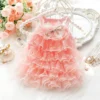 Color: WHITE, Size: XL, Ships From: CHINA - Summer Princess dog Dress for Little Small Puppies pet Animal Cat Tutu Wedding Party Skirt Clothes for Chihuahua Poodle