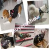 Color: Black, Size: S - Custom Dog Harness Reflective and Breathable Adjustable Tank Top Free Personalized  Name Label Pet leash Set