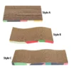 Color: WHITE - Cat Scratchers Cardboard Corrugated Paper Durable Furniture Protection Pet Sofa Cat Scratch Bed for Indoor Cats Kittens Rest