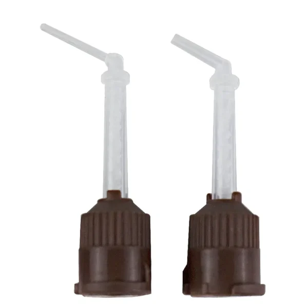 Color: Beige, Ships From: CN - 50 pieces/batch of dental mixed head printing materials, laboratory denture color tubes, disposable silicone rubber injection