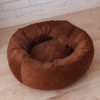 Color: Brown short plush, format: S - Pet Bed & Blanket