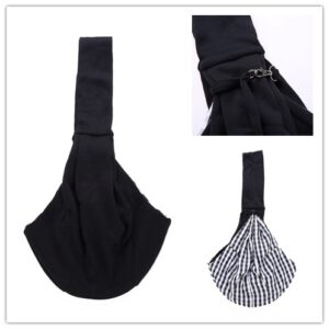 style: Black grid without adjustment - Pet Bag One-shoulder Pet Bag Skew Spanner Bag Breathable Dog Bag